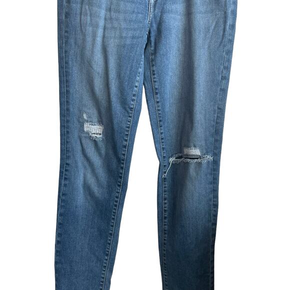 Eddie Bauers Women Jeans 10T Blue Skinny Leg Distressed Denim Y2K Casual Retro - Picture 7 of 14